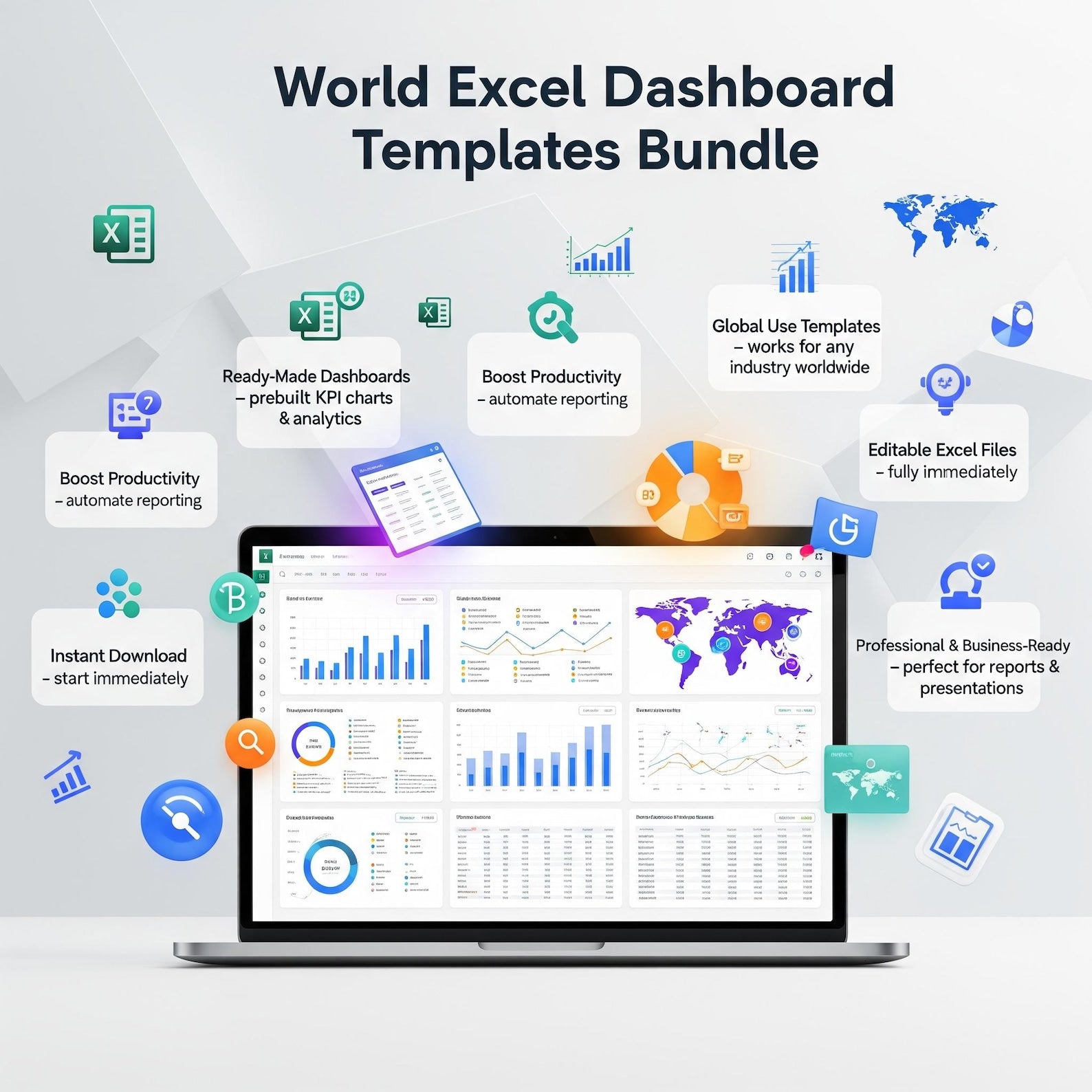 1000+ Excel Spreadsheet Templates Mega Bundle